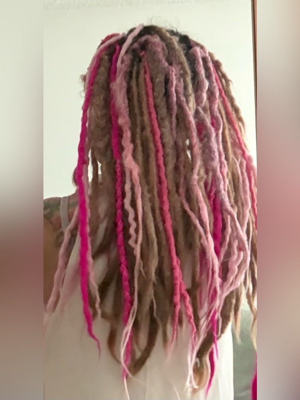 HappyDreadsUA Double Ended Synthetic Pink Dreadlocks Unicorn 45 cm NWT 💕